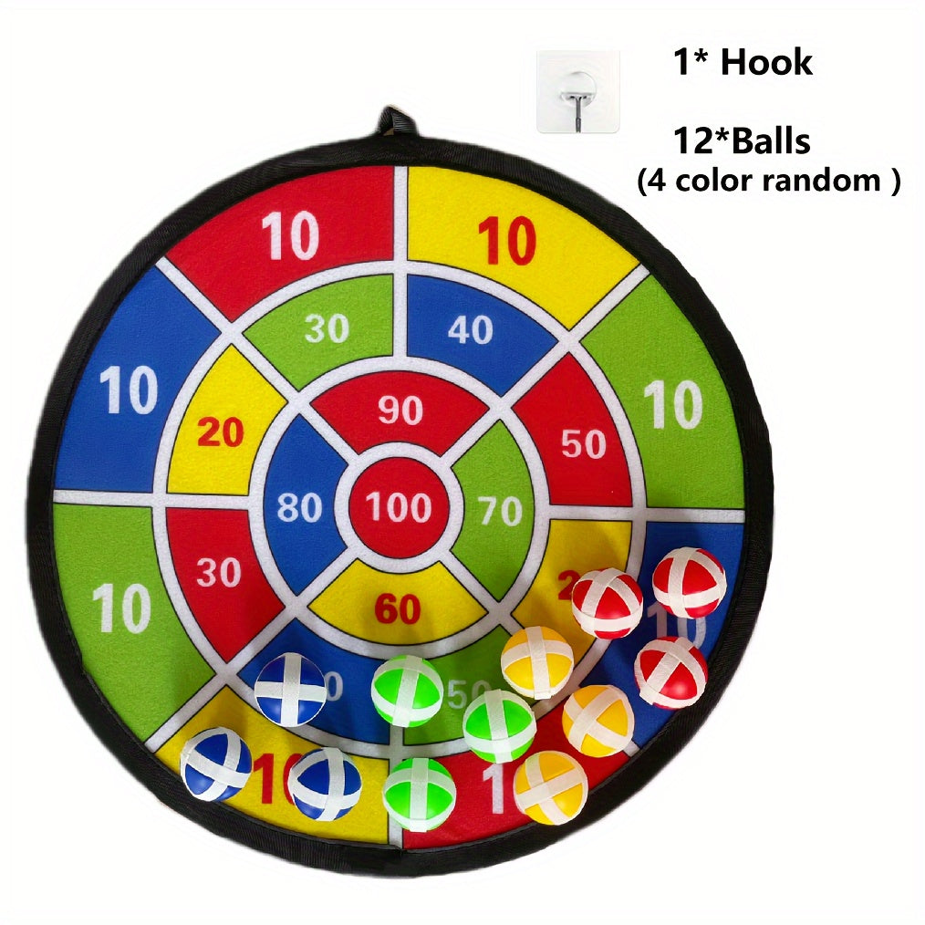 Set di Palle Appiccicose per Dardi - Gioco Interattivo per Famiglie con Dartboard per Interni ed Esterni