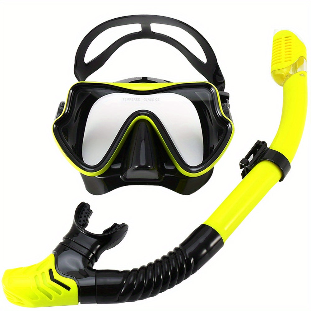 AquaClear Set da Snorkeling – Impermeabile, Confortevole e Con Ampia Visibilità