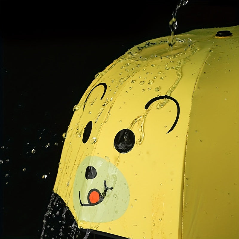 Carinissimo Ombrello Orso per Bambini – Apertura Manuale con Protezione Sole e Pioggia