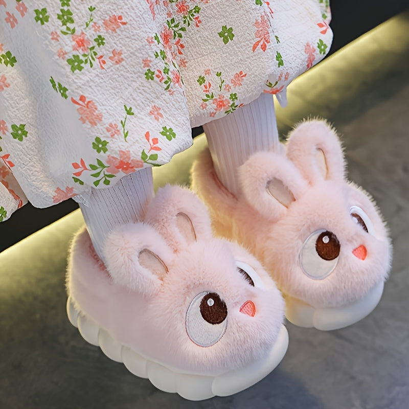 Pantofole in Peluche a Forma di Coniglio per Bambini - Per Giornate Invernali Confortevoli