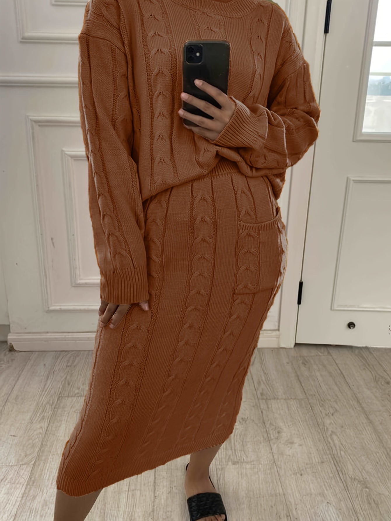 Set Maglione Plus-Size Luna - Confortevole e Stilosamente per l'Autunno & Inverno