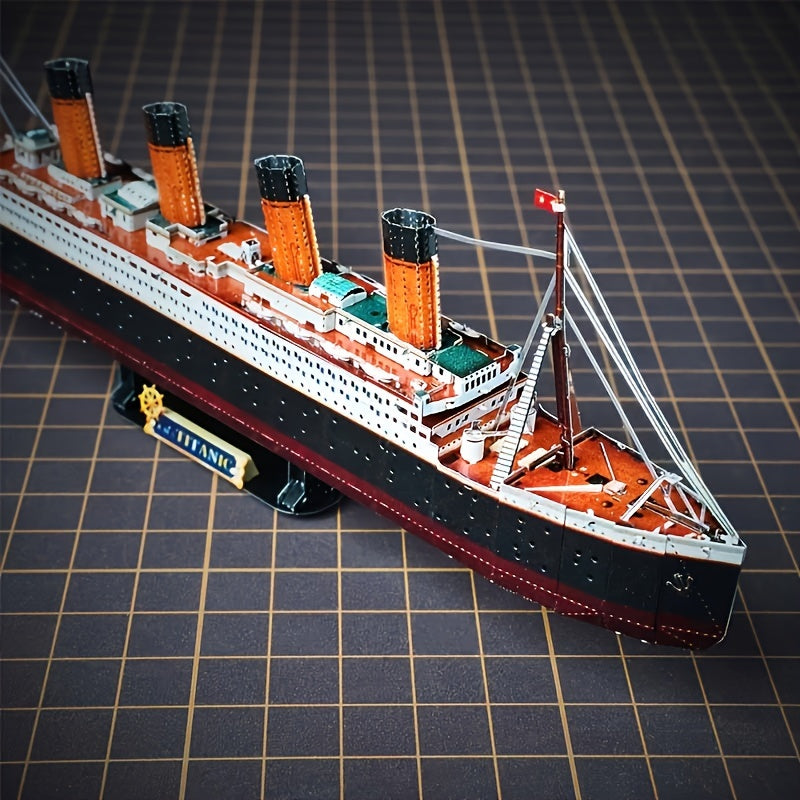 Kit di Modello in Metallo 3D Titanic – Modello DIY Dettagliato per Creativi
