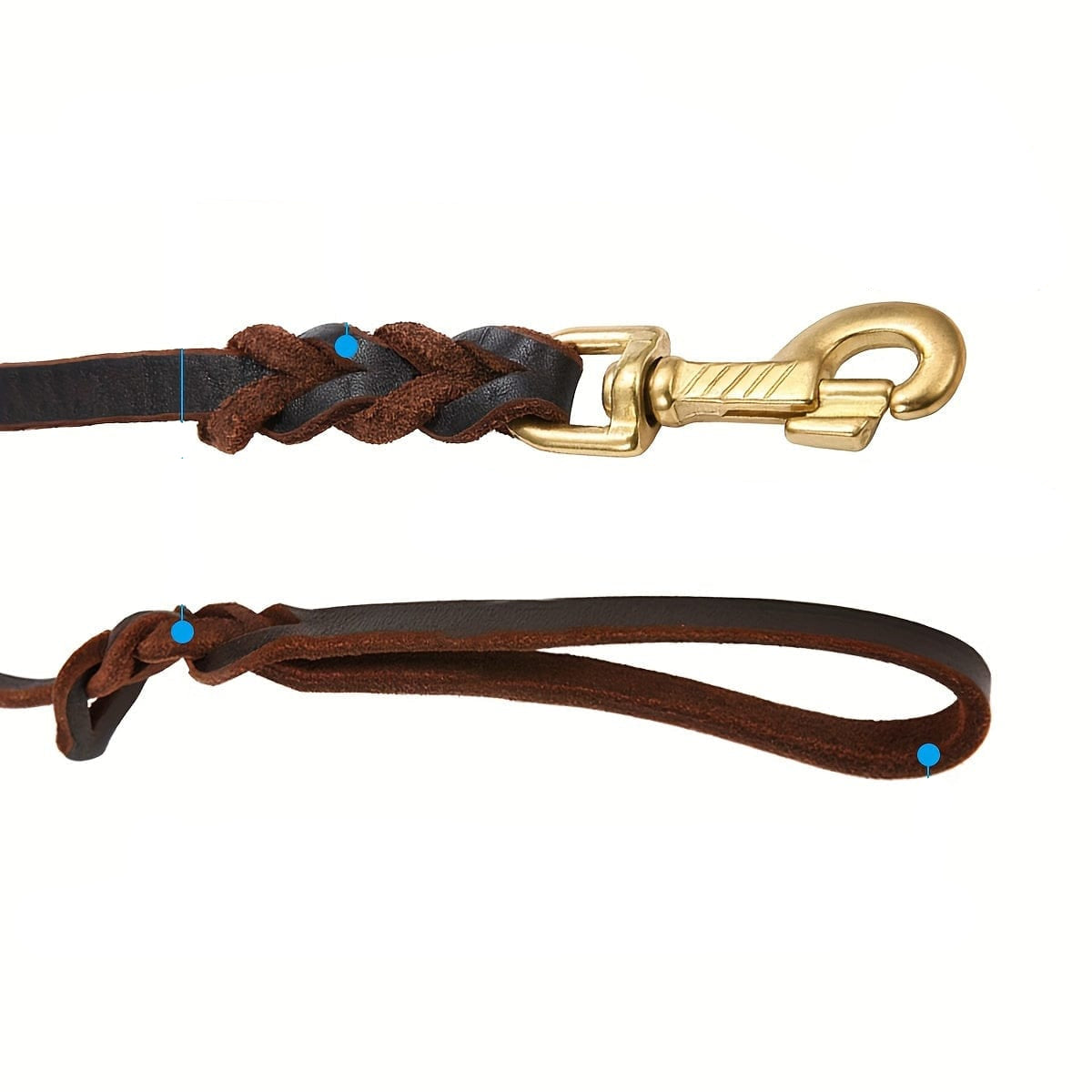 Guinzaglio per Cani in Pelle Robusta – Resistente e Confortevole per Cani di Grandi Dimensioni
