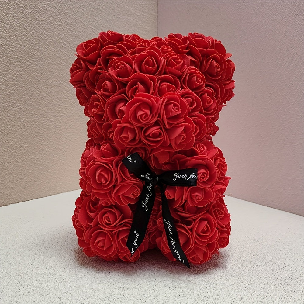 Orso di Rose di Lusso per San Valentino - Un Regalo Carino e Romantico per il Tuo Amore