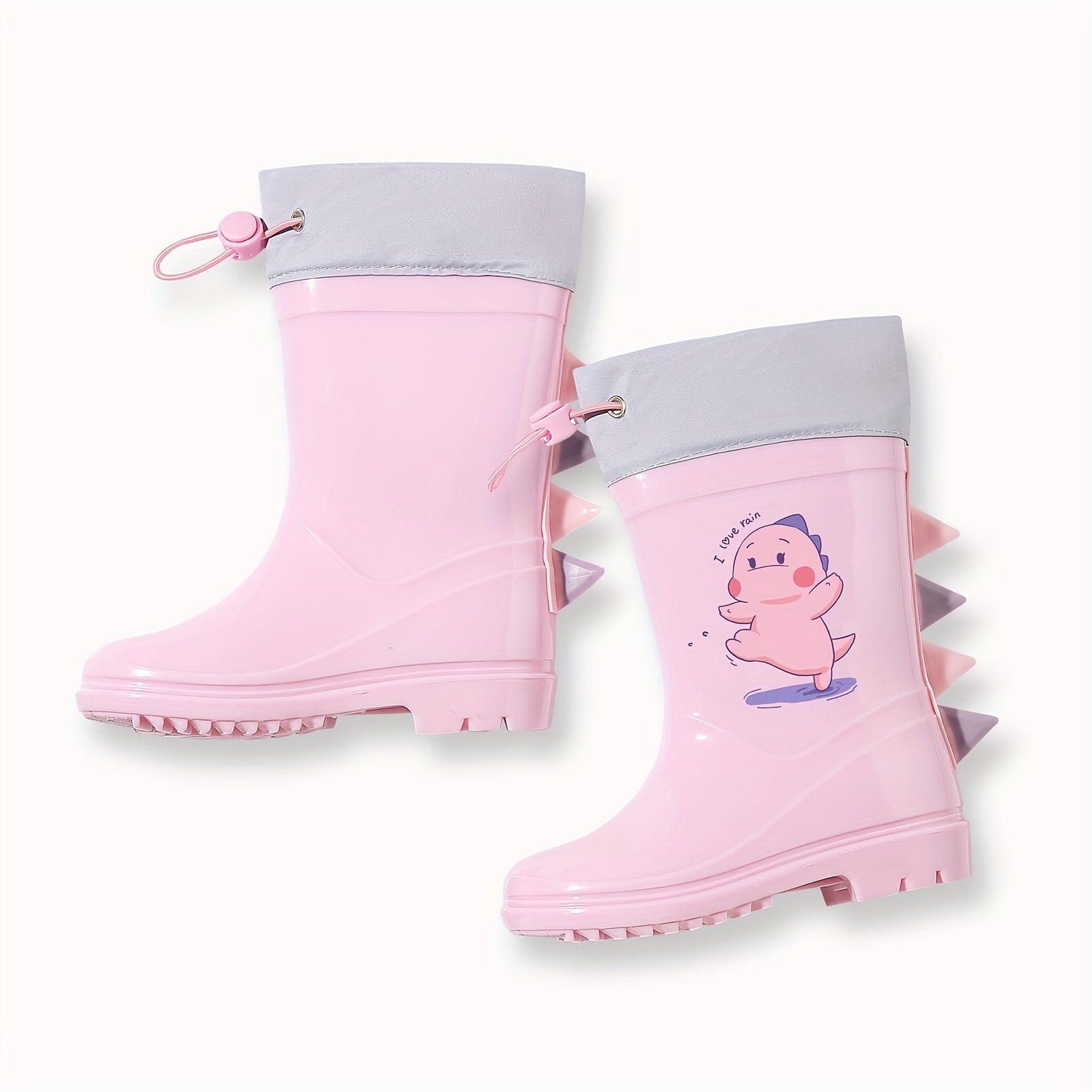 Dino Splash Stivali per Bambini - Divertente Protezione per Giornate Piovose