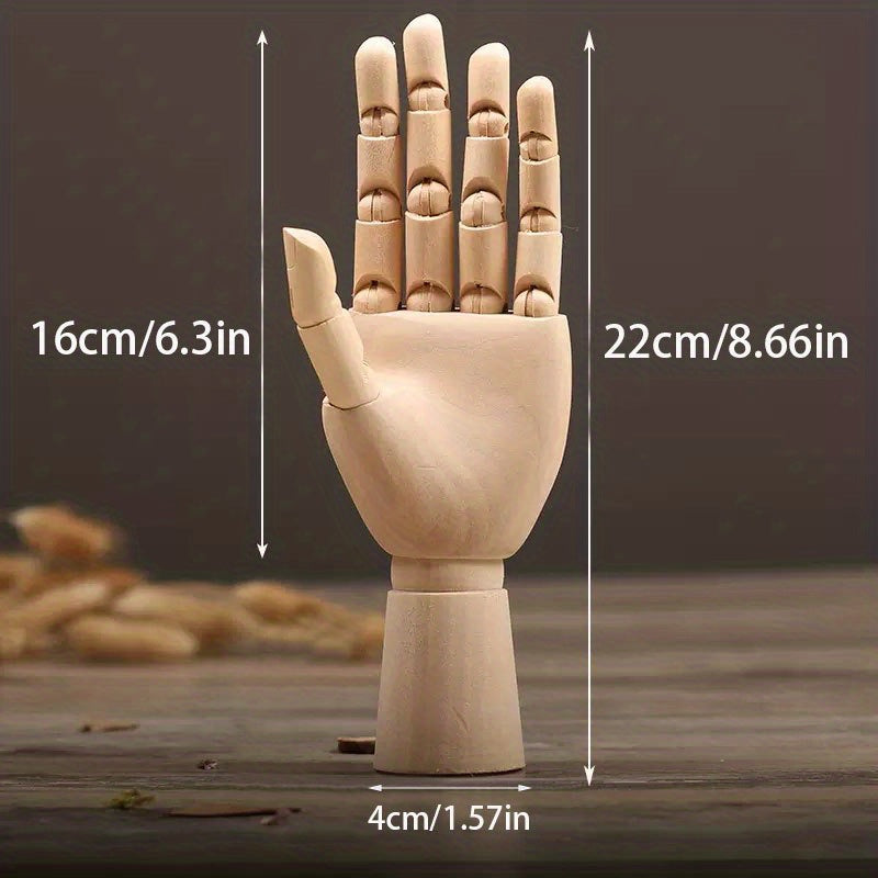Modello di Mano in Legno Creativo Nordic – Oggetto Decorativo Mobile e Atmosferico