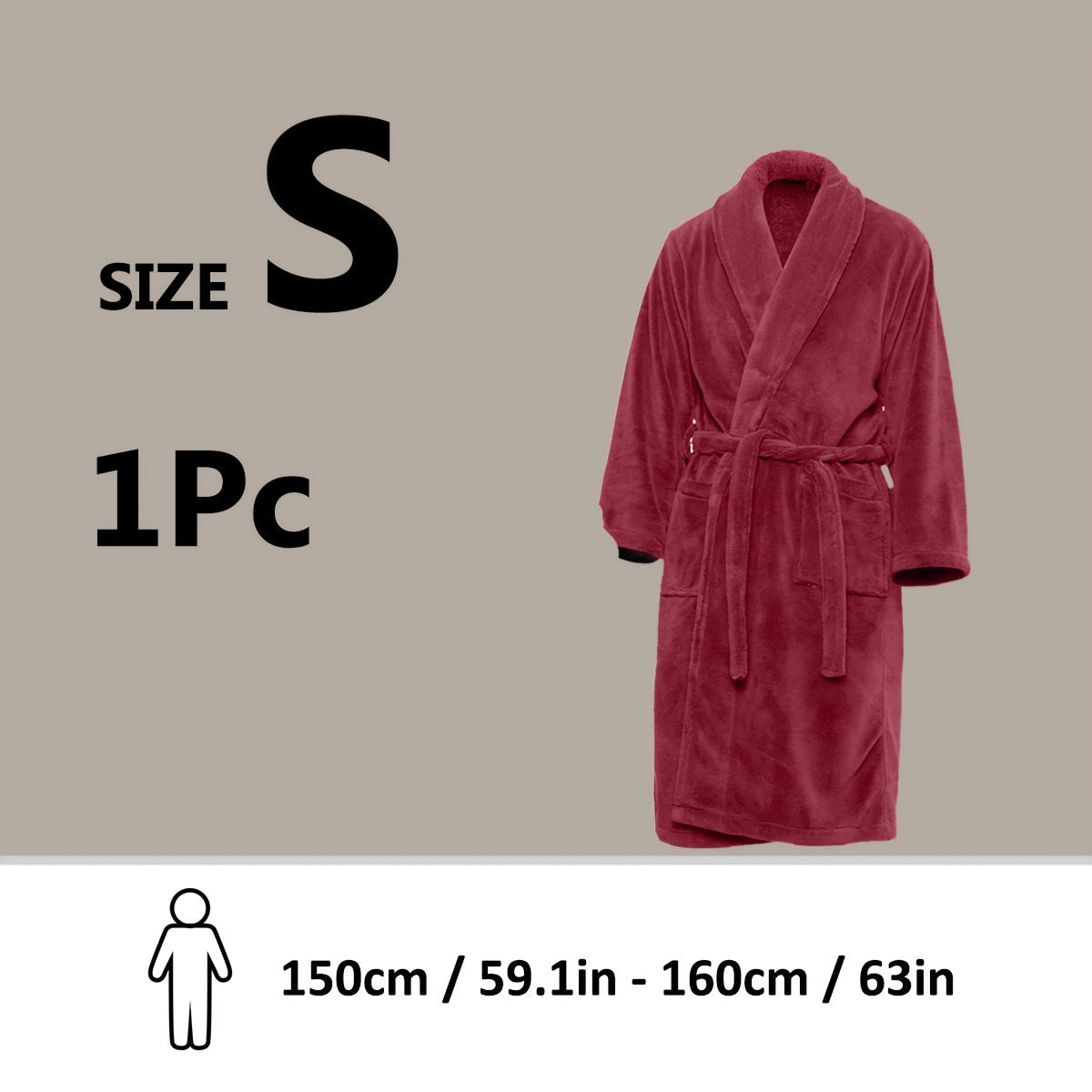 Accappatoio Unisex in Fleece Corallo – Ultra Morbido e Caldo per il Tuo Comfort