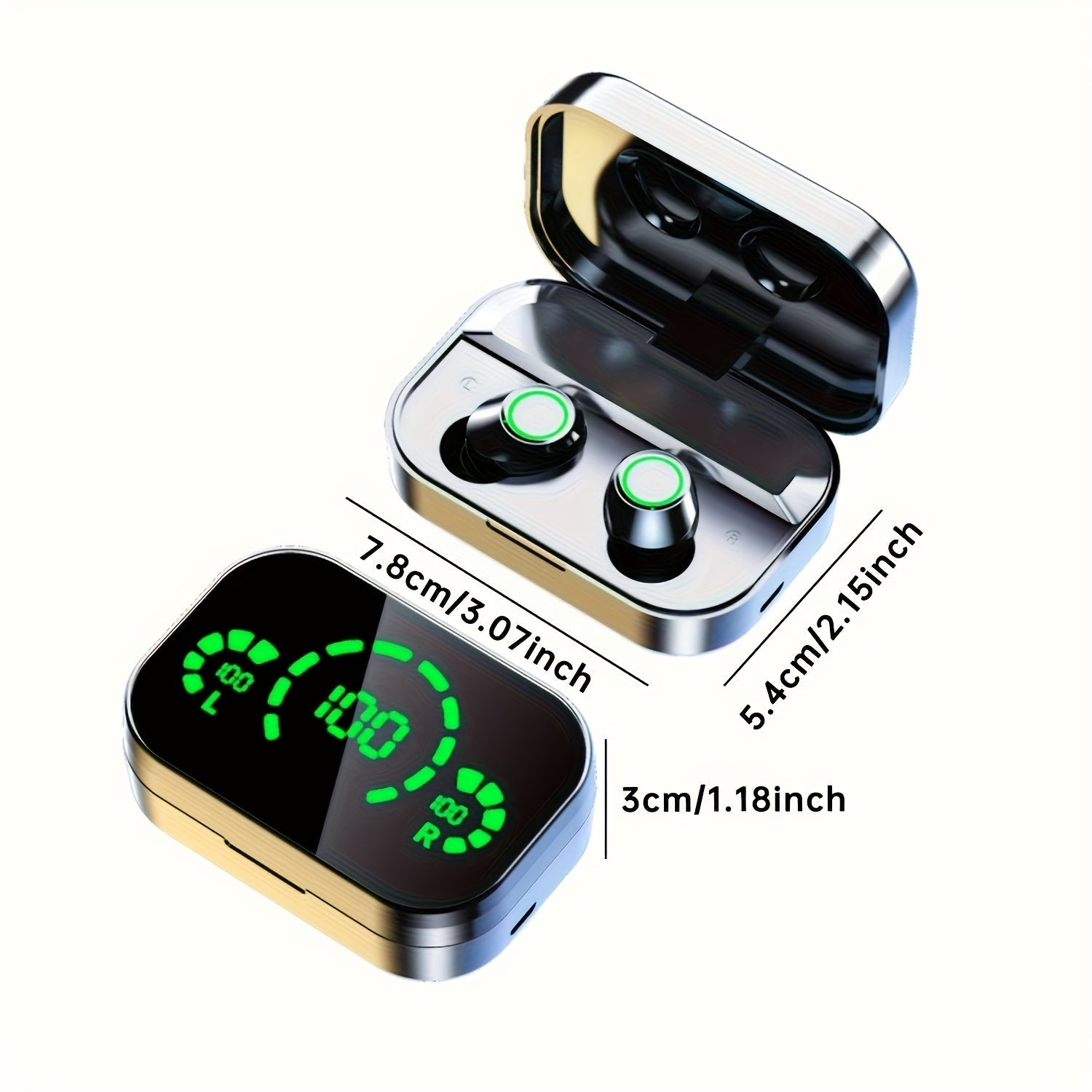 Cuffie Stereo Wireless con Custodia di Ricarica – Sportive, Confortevoli e Suono Hi-Fidelity