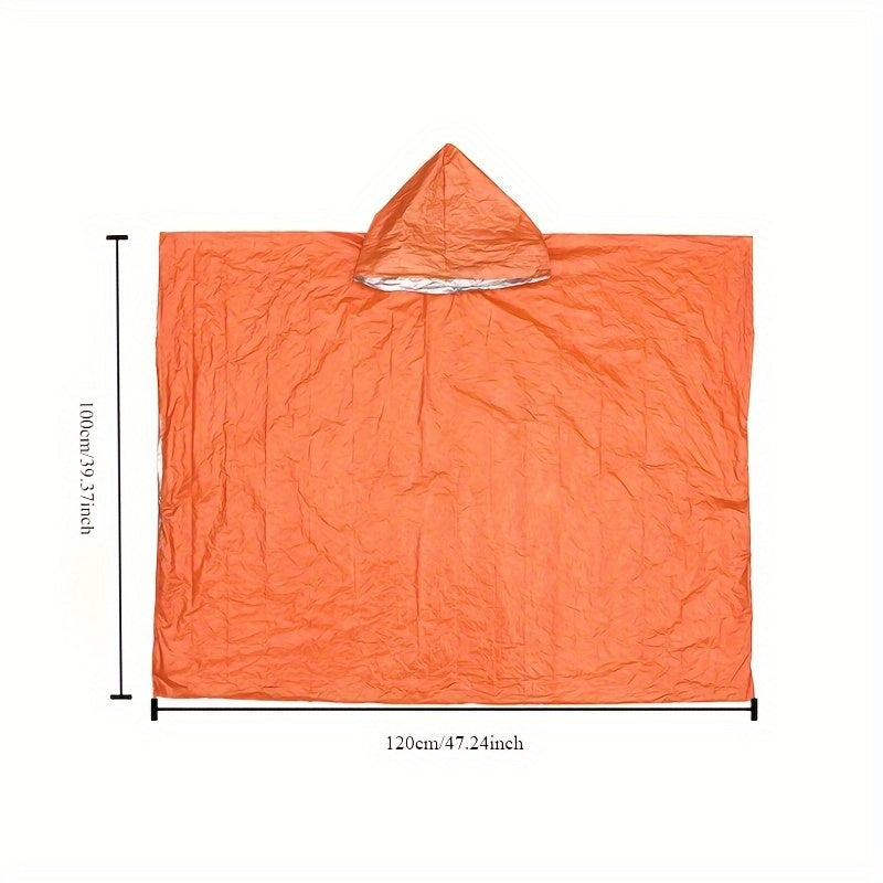 Poncho d'Emergenza StormGuard - Protezione Impermeabile e Termica