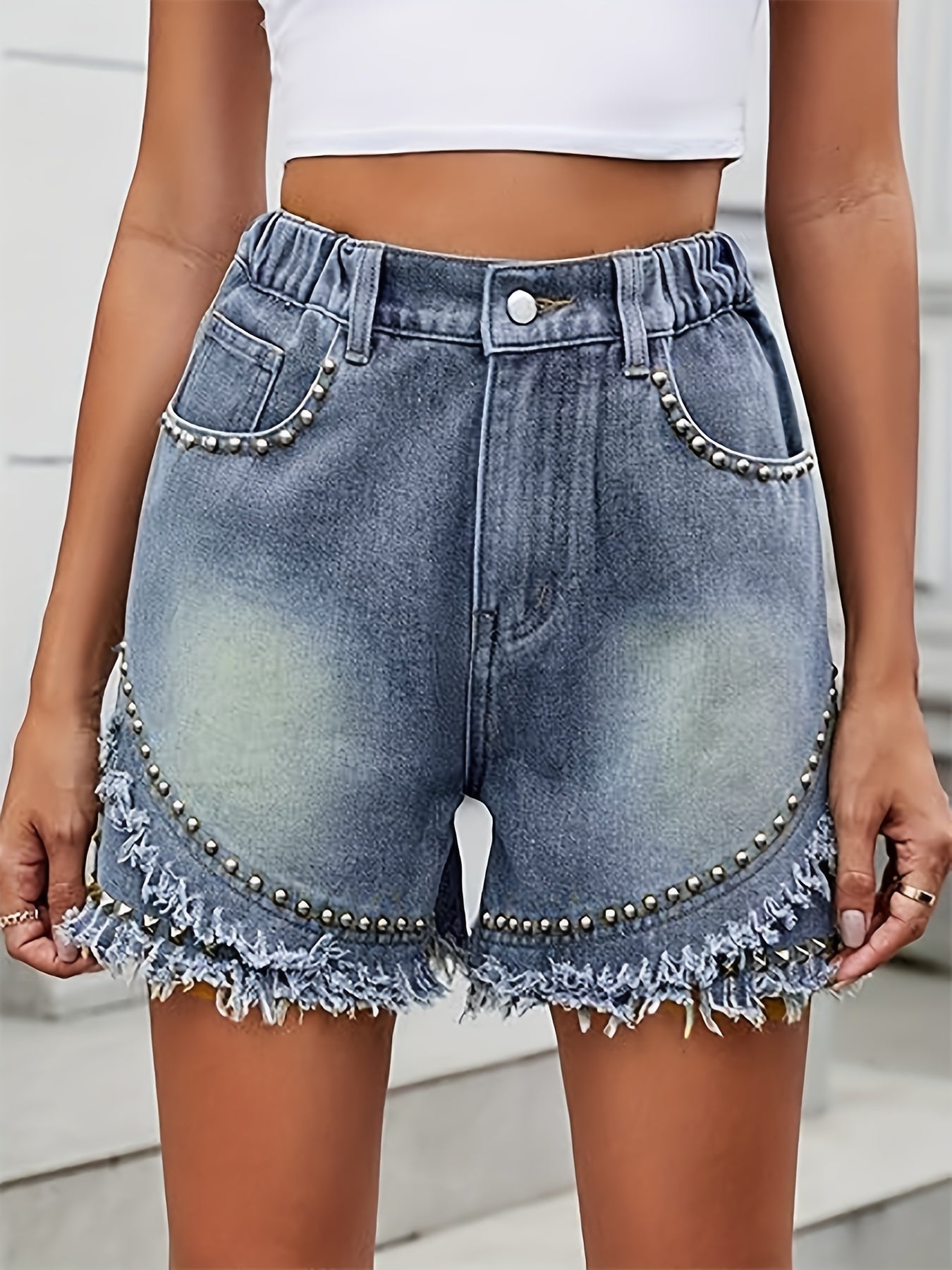 Punkrock Denim Shorts – Smart e Trendy