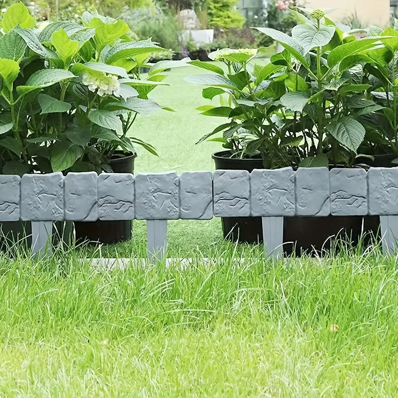 Set di Bordure da Giardino in Stile Pietra – Pratico e Decorativo