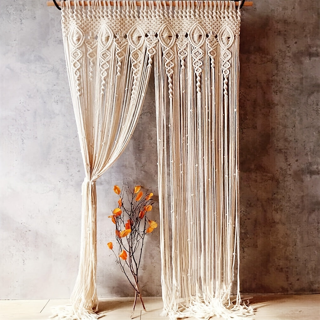 Tenda Macramé Boho – Tenda Decorativa e Pratica per Divisione