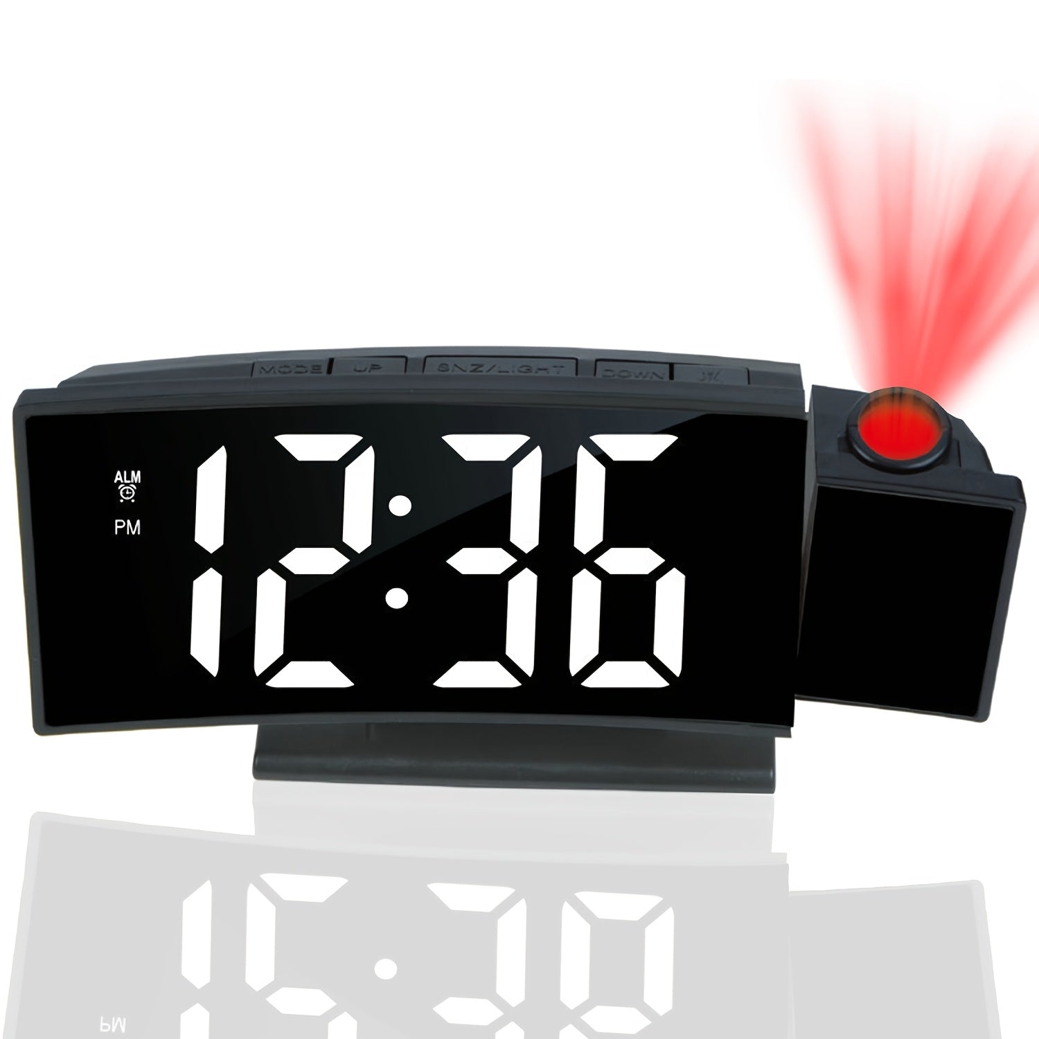 Orologio Proiettore Digitale – Display LED e Funzione Snooze con Luminosità Regolabile