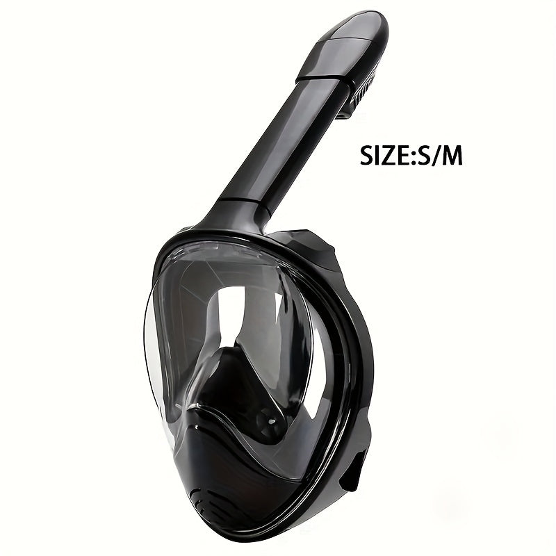 Maschera Snorkel per Viso Intero – Visione Panoramica a 180° e Montaggio per Fotocamera per un'Esperienza Subacquea Perfetta