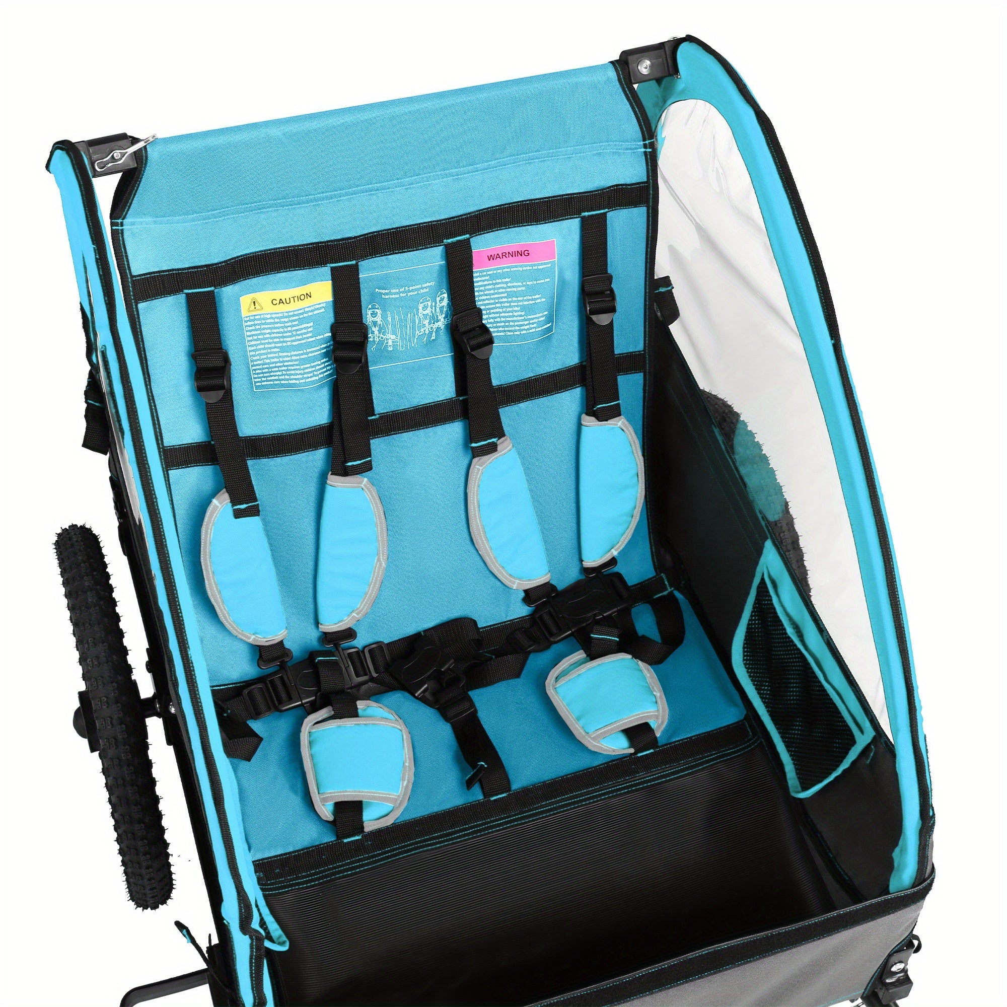 FlexiRide 2-in-1 Carrello per Biciclette – Confortevole e Pieghevole per Due Persone