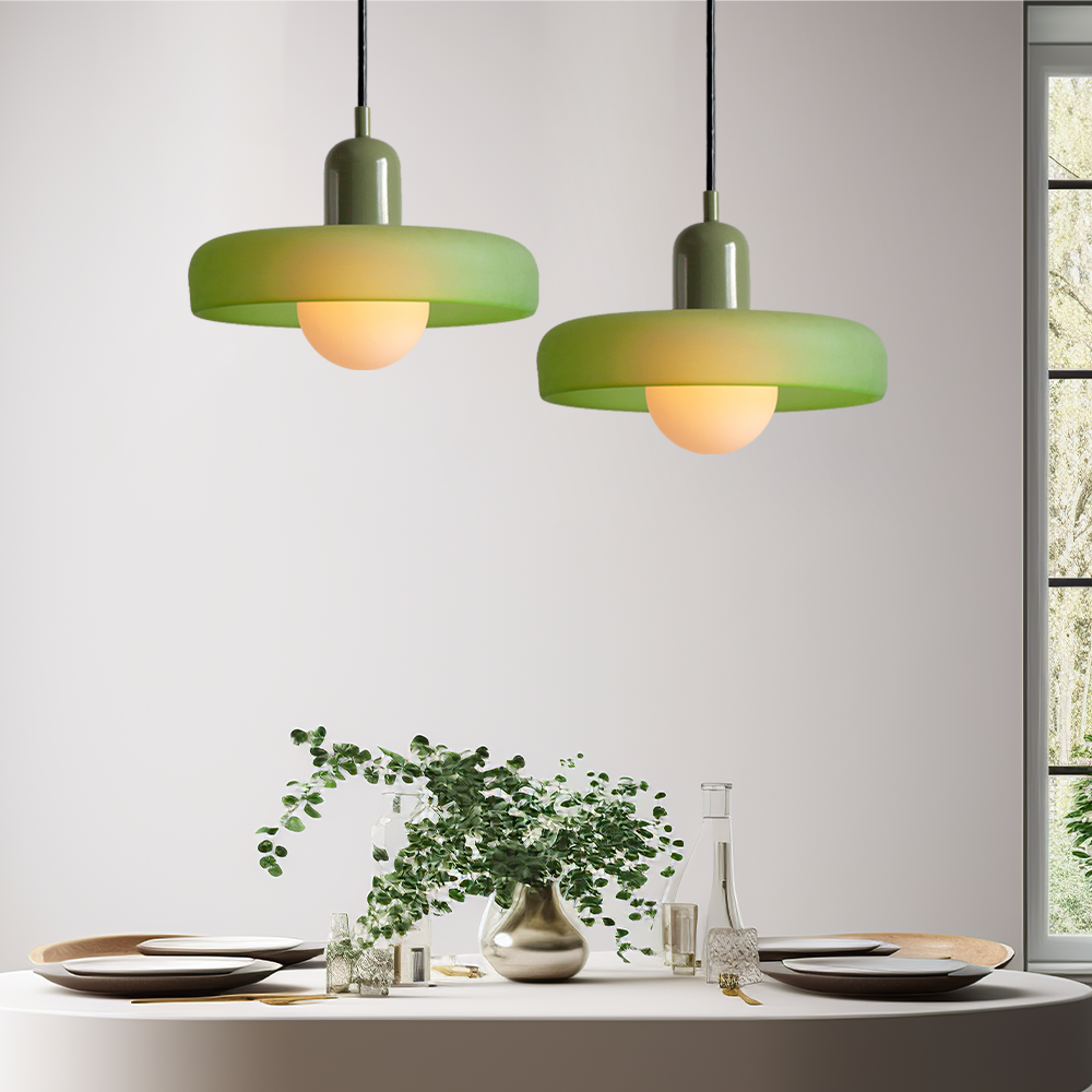 ColorLoop Pendant – Lampada a sospensione artistica in stile Bauhaus con luce calda