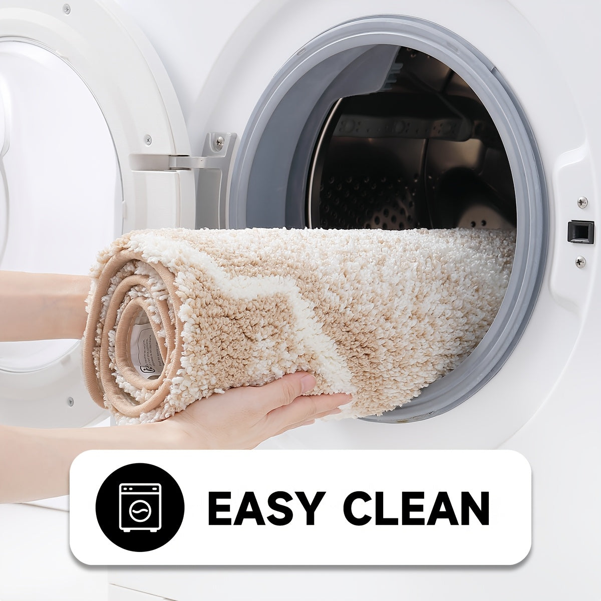 Tappetino da Bagno Fluffy Flocking – Assorbente e Morbido per Bagno o Cucina