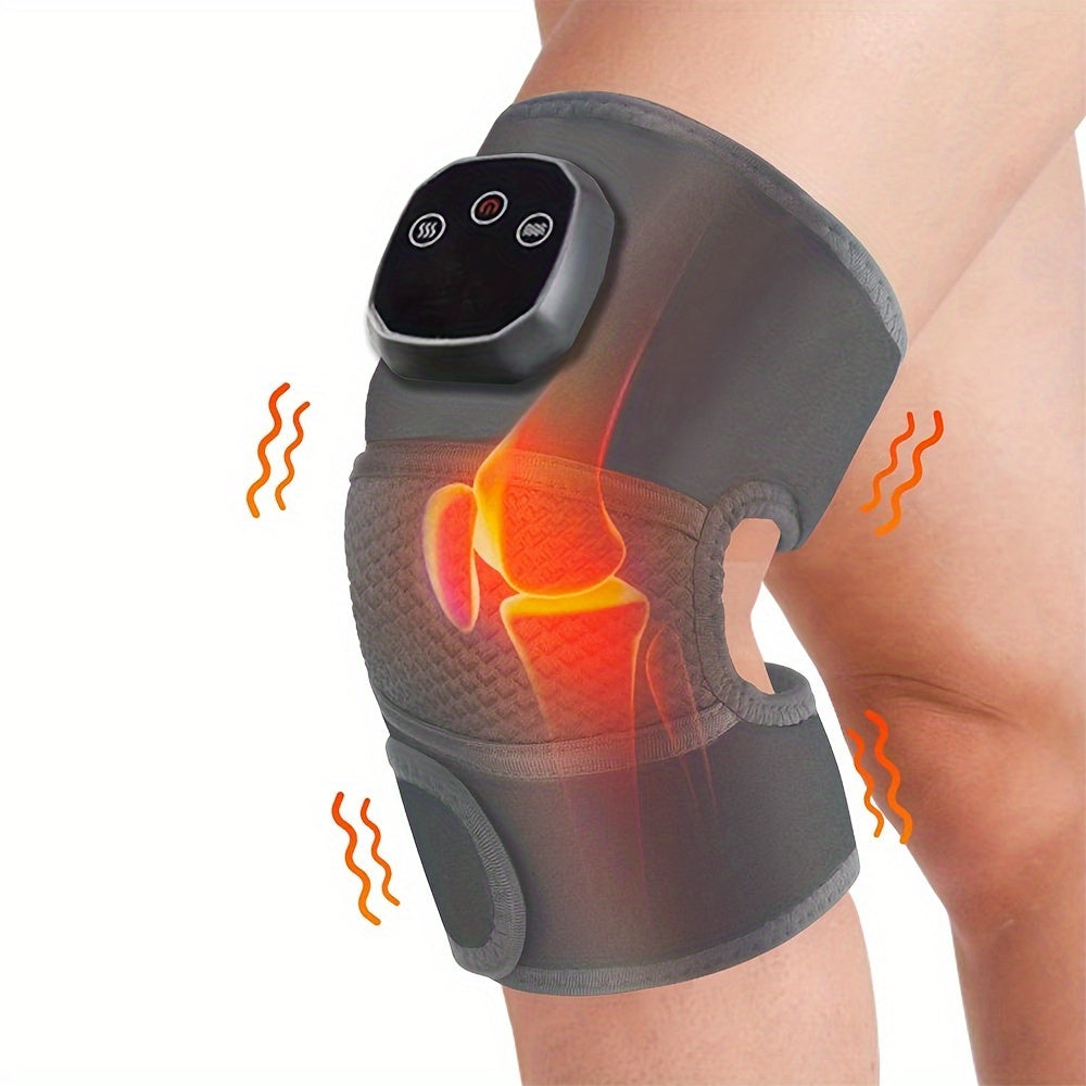 Massaggiatore Wireless per Ginocchia e Gambe con Funzione Riscaldante – Compressione Regolabile per un Ottimale Sollievo dal Dolore