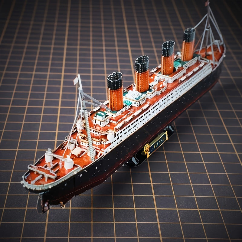 Kit di Modello in Metallo 3D Titanic – Modello DIY Dettagliato per Creativi