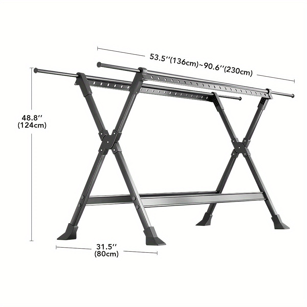 FlexiDry Stendibiancheria – Pieghevole e Spazioso con 36 Fori Antivento