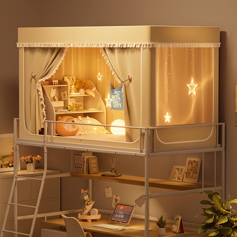 StarryBunk Letto a Castello Regolabile - Accogliente e Protetto con Zanzariera