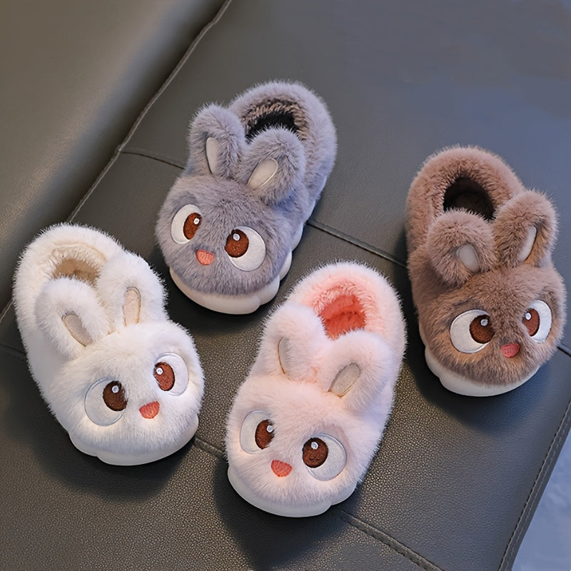Pantofole in Peluche a Forma di Coniglio per Bambini - Per Giornate Invernali Confortevoli