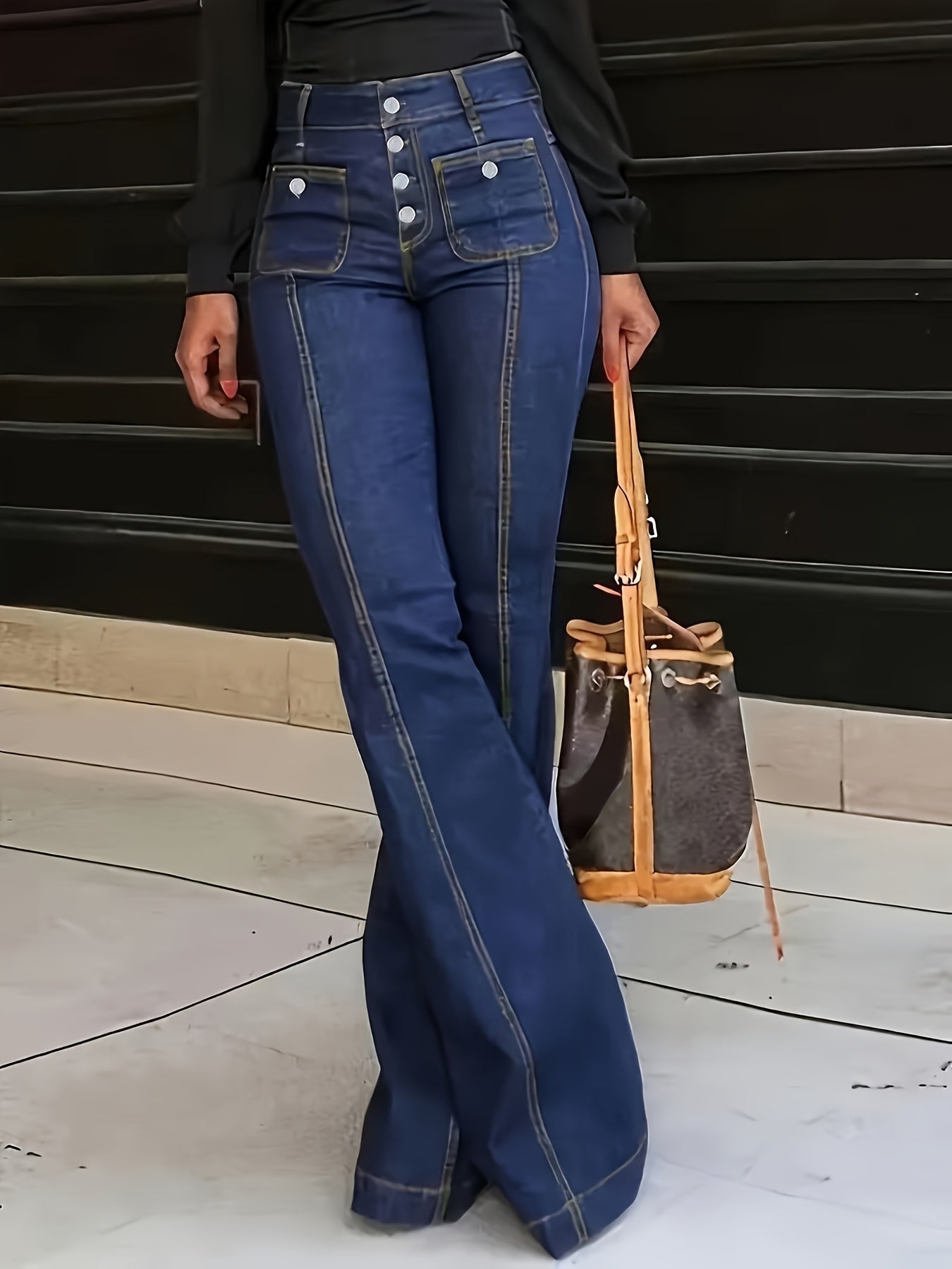 Jeans Flared Vintage Isabelle - Alta in Vita per una Vestibilità Perfetta
