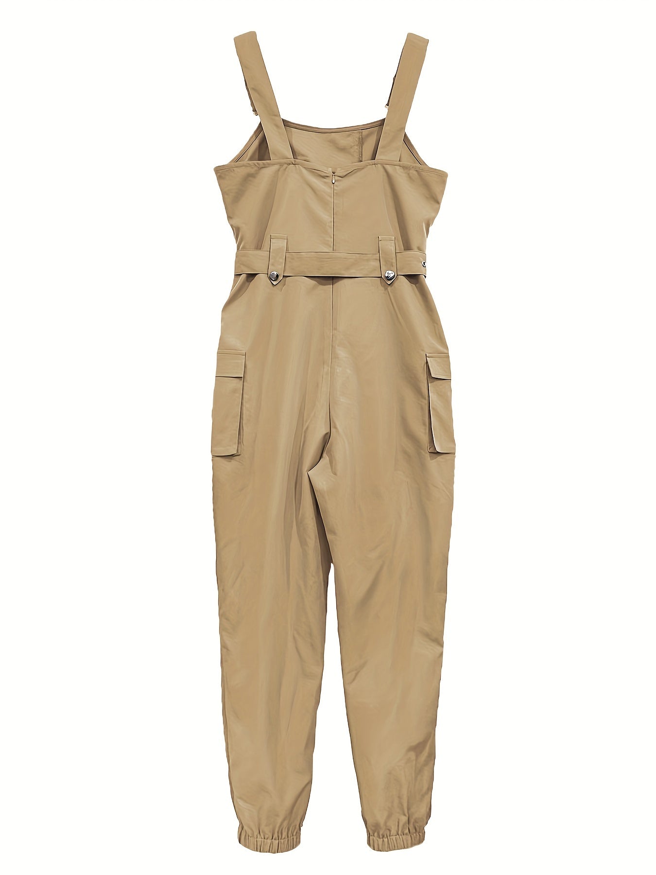 Effen Cargo Jumpsuit per Donne – Senza Maniche e Con Cintura per Comfort e Stile