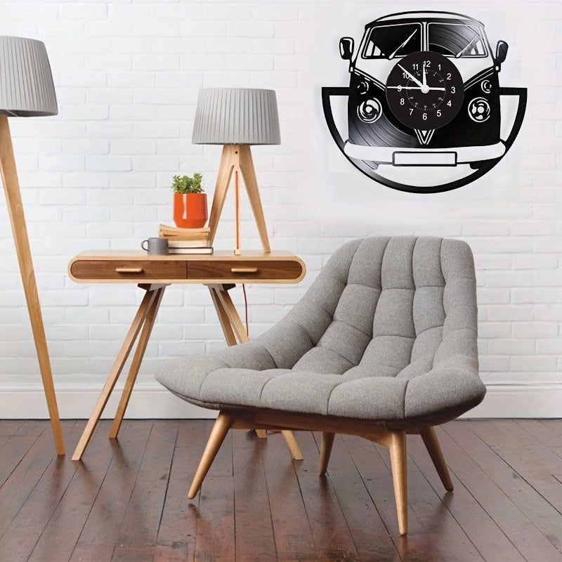 Orologio da Muro Vintage Minibus - Charme Retro per Ogni Ambiente