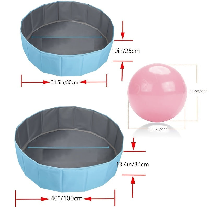 Piscina di Palline Oceano FunZone - Colorata, Pieghevole e Sicura per il Divertimento dei Piccoli