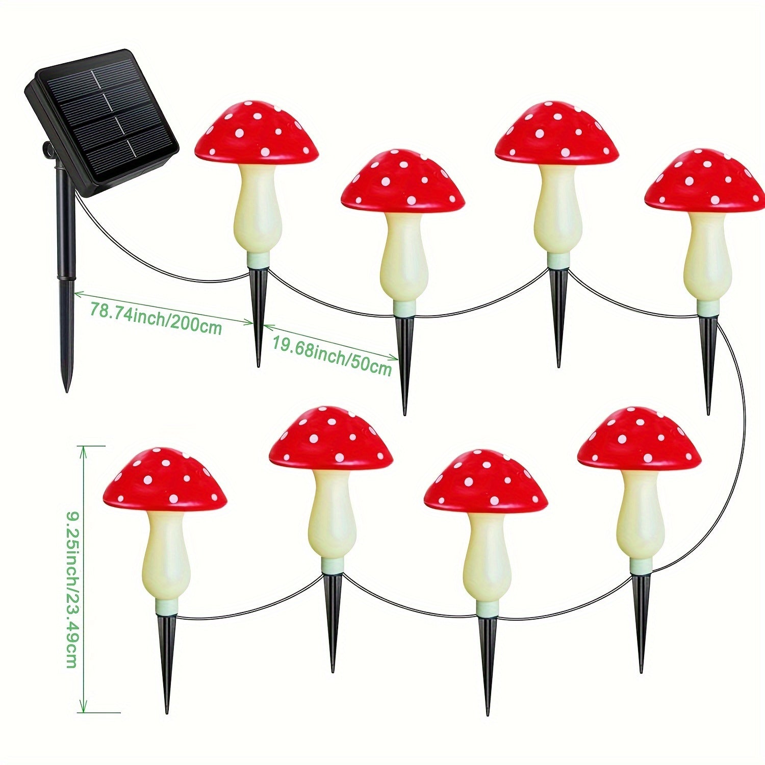 Funghi Magici da Giardino - Illuminazione Giocosa per Esterni