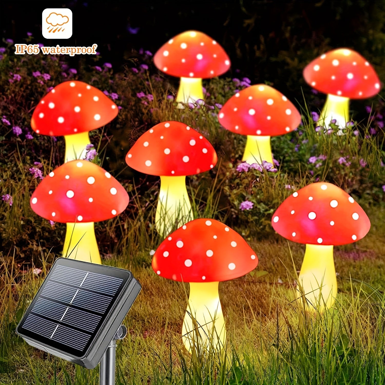 Funghi Magici da Giardino - Illuminazione Giocosa per Esterni