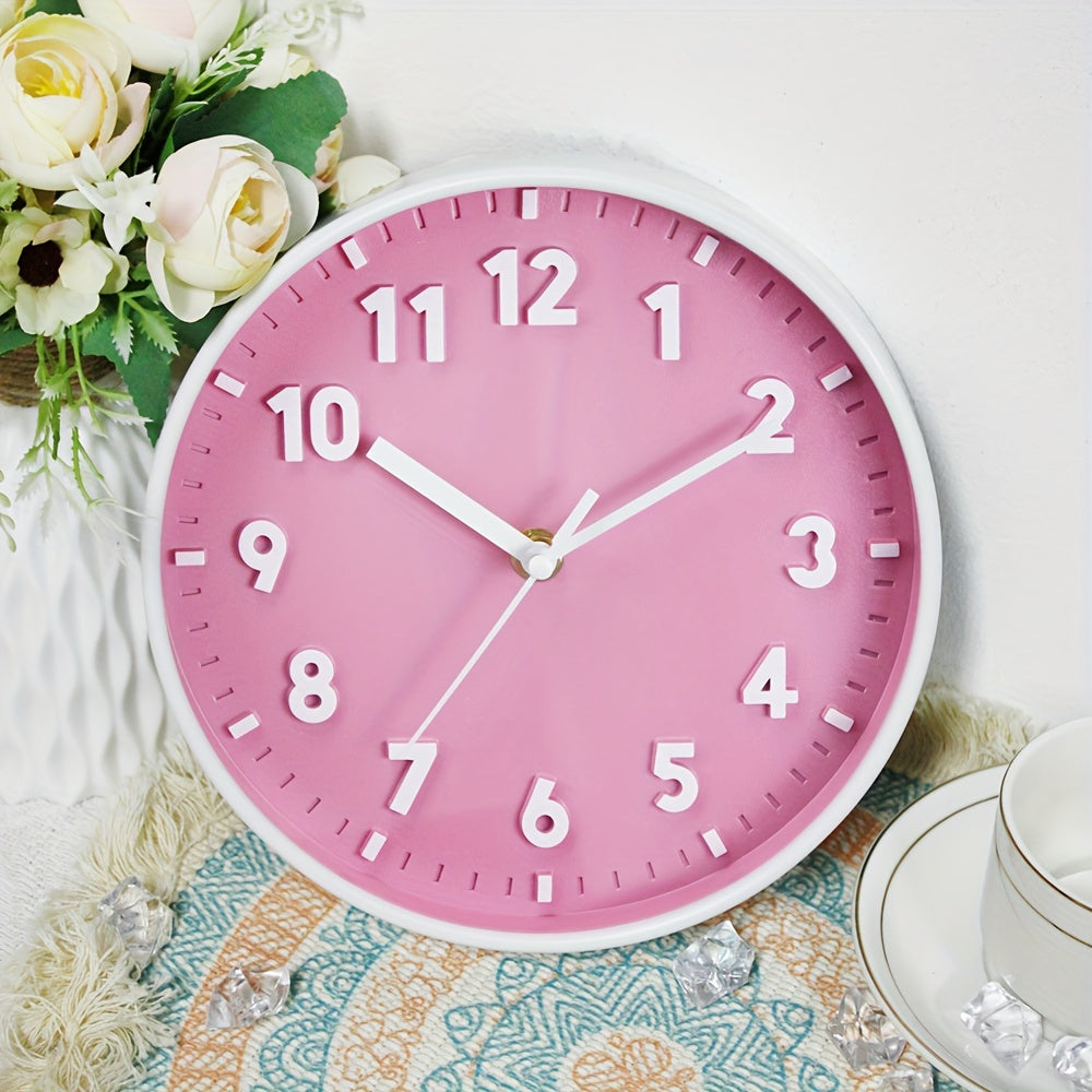 PinkTime Orologio da Parete Rosa - Moderno e Decorativo per Ogni Stanza