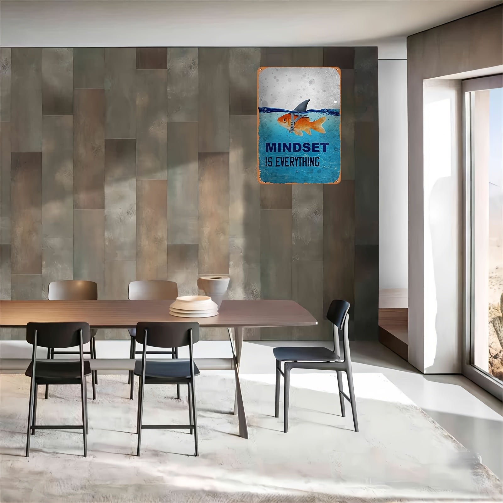 Targa metallica motivazionale – Per ispirazione in ogni ambiente