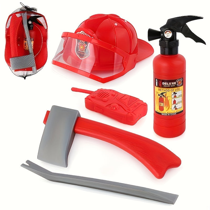 Set di Azione Vigile del Fuoco per Bambini - Per Avventure Giocose e Gioco di Ruolo Creativo
