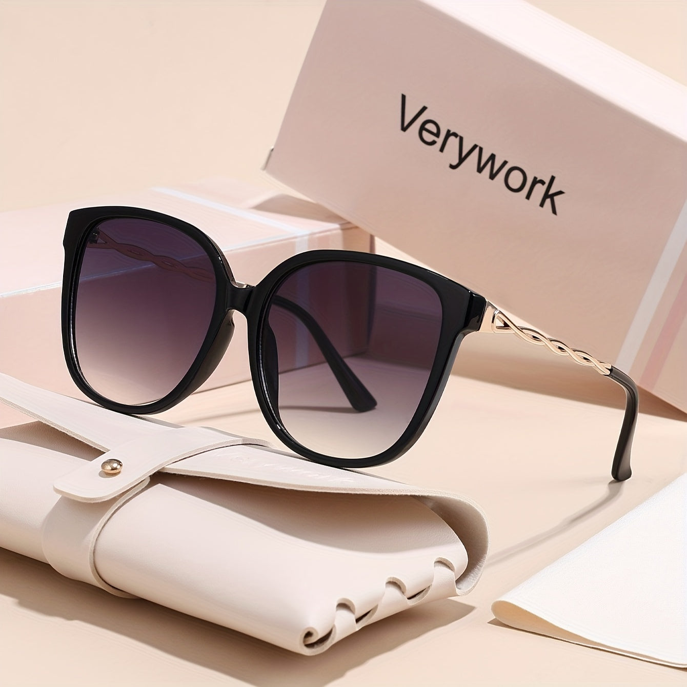 Occhiali da sole retro per donne – Stilosissimi occhiali quadrati con lenti anti-riflesso