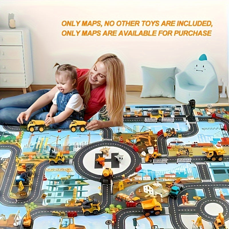 Tappeto da Gioco Costruzione e Avventura – Per Piccoli Esploratori e Giocatori Creativi