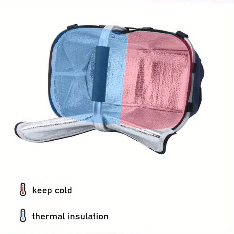 Cestino da Picnic Pieghevole Isolato – Durevole e Spazioso per Avventure Estive