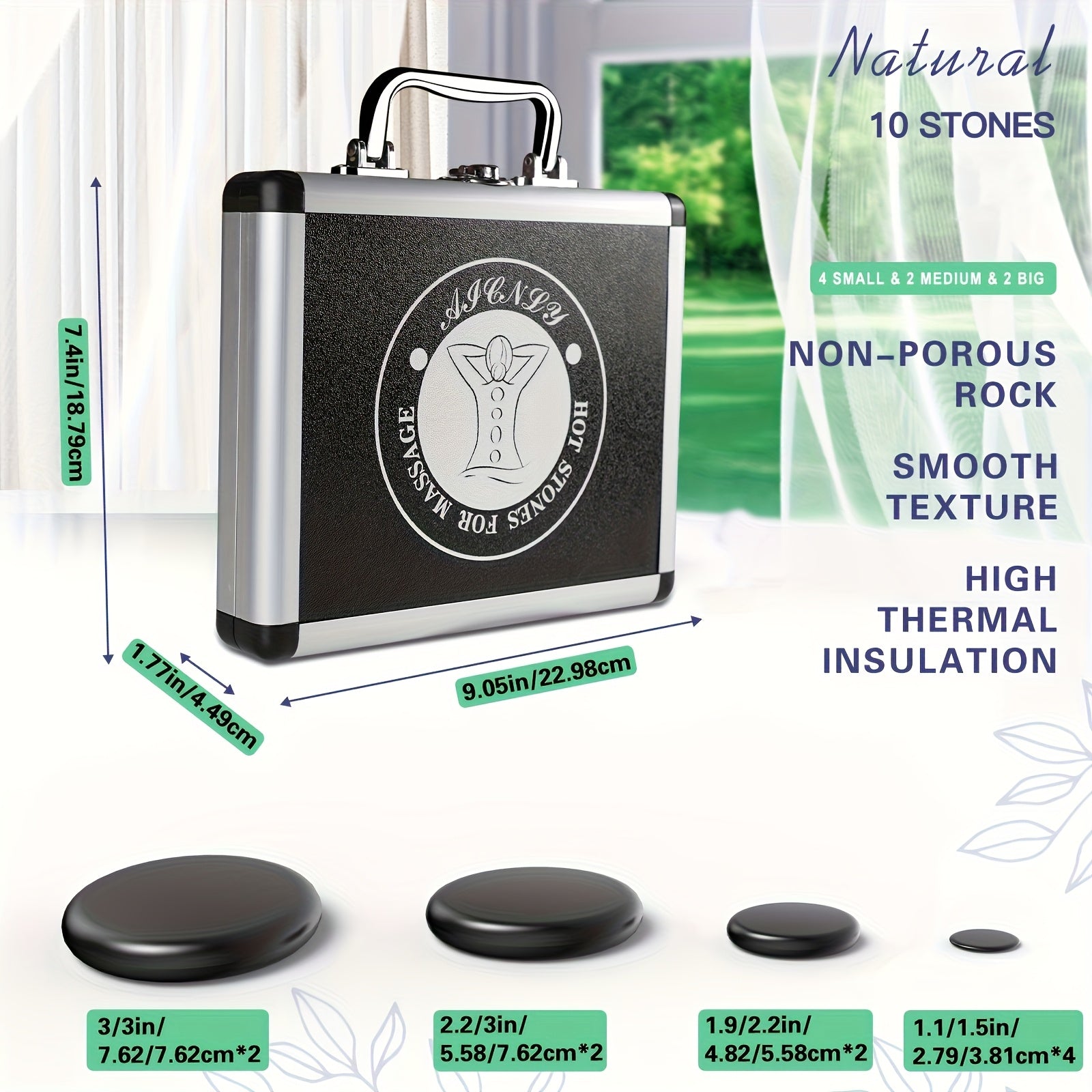Set Professionale di Massaggio con Pietre Calde – Completo di Riscaldamento