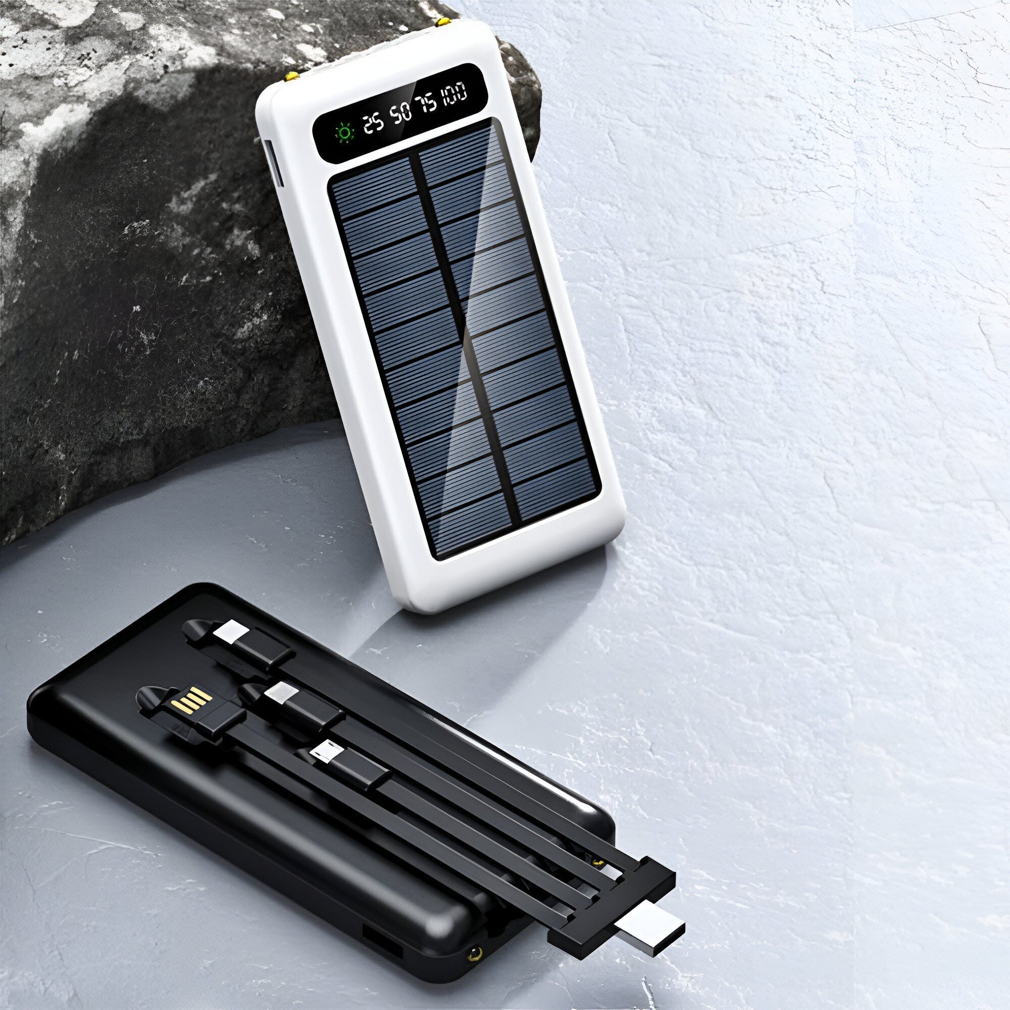 Powerbank Solare ad Alta Capacità 20.000mAh – Ricarica Veloce e Doppia