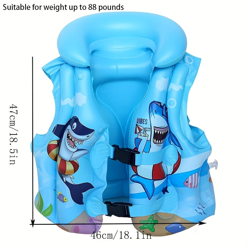 Gilet da Nuoto con Stampa di Squali – Confortevole e Sicuro per il Divertimento in Acqua