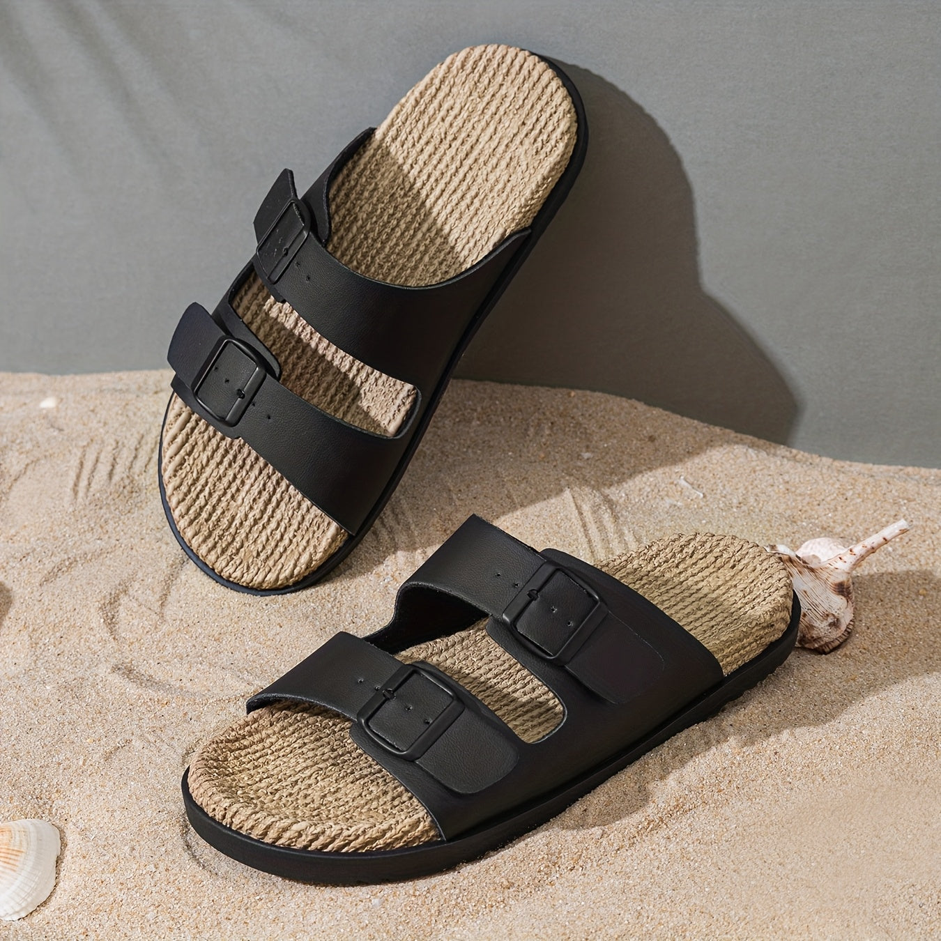 Infradito Eleganti da Uomo – Traspiranti con Cinghie Regolabili e Suola Antiscivolo