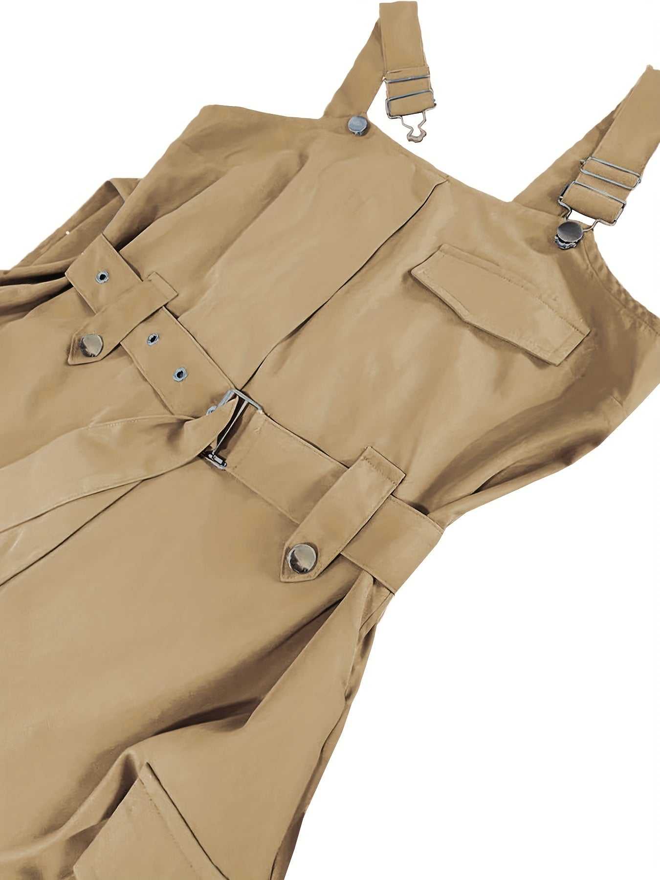 Effen Cargo Jumpsuit per Donne – Senza Maniche e Con Cintura per Comfort e Stile