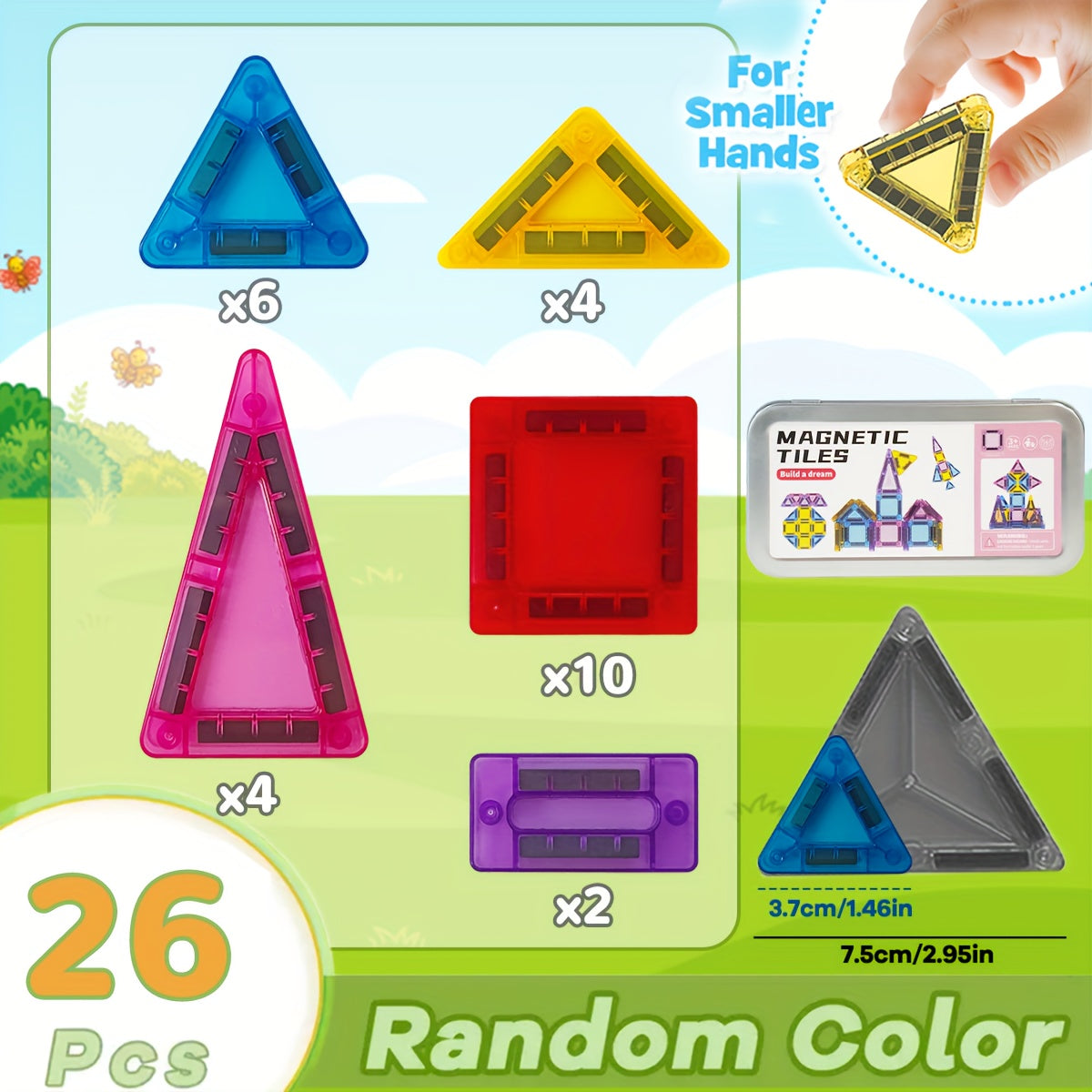 Set di Blocchi Magnetici Mini – Divertimento Compatto e Versatile