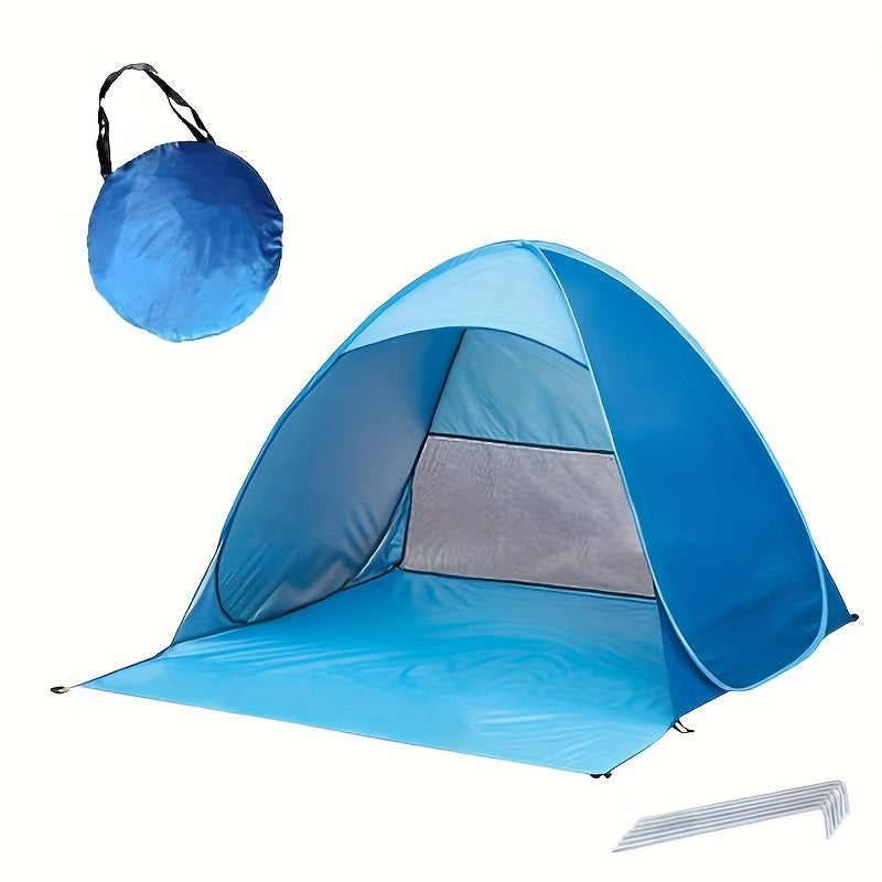 BreezeShield Tenda da Spiaggia – Protezione e Comfort per Ogni Giorno in Spiaggia