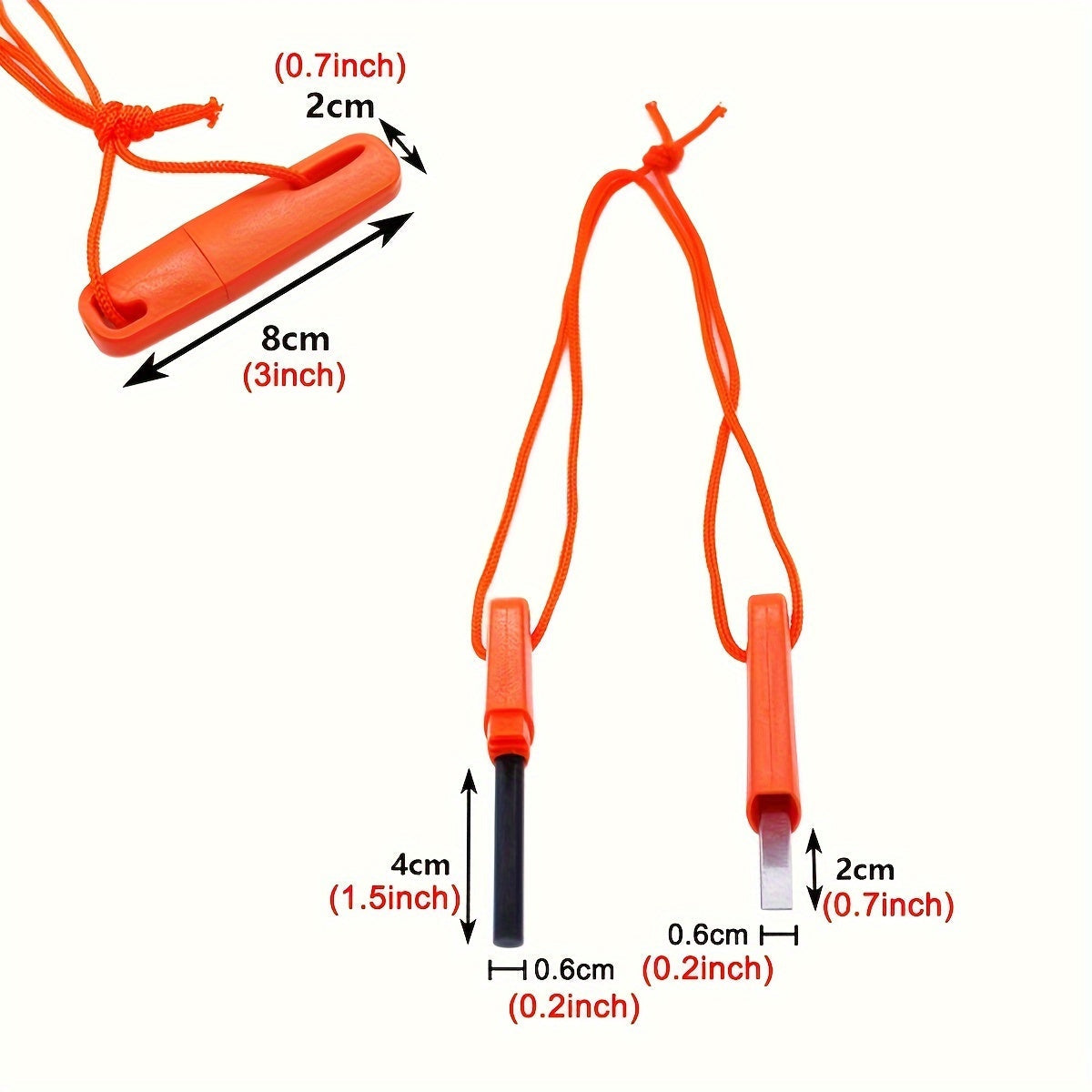 Survivor Flint - Accendino in magnesio durevole per avventurieri