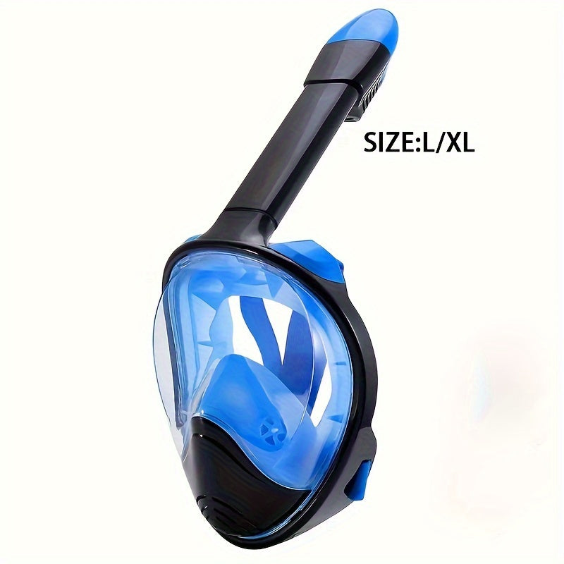 Maschera Snorkel per Viso Intero – Visione Panoramica a 180° e Montaggio per Fotocamera per un'Esperienza Subacquea Perfetta
