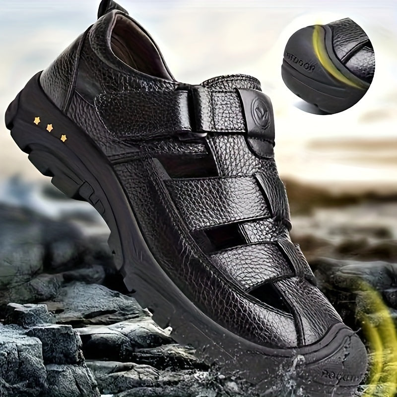 Sandali Outdoor Uomo Sostenibili – Sandali Traspiranti con Chiusura e Suola Antiscivolo