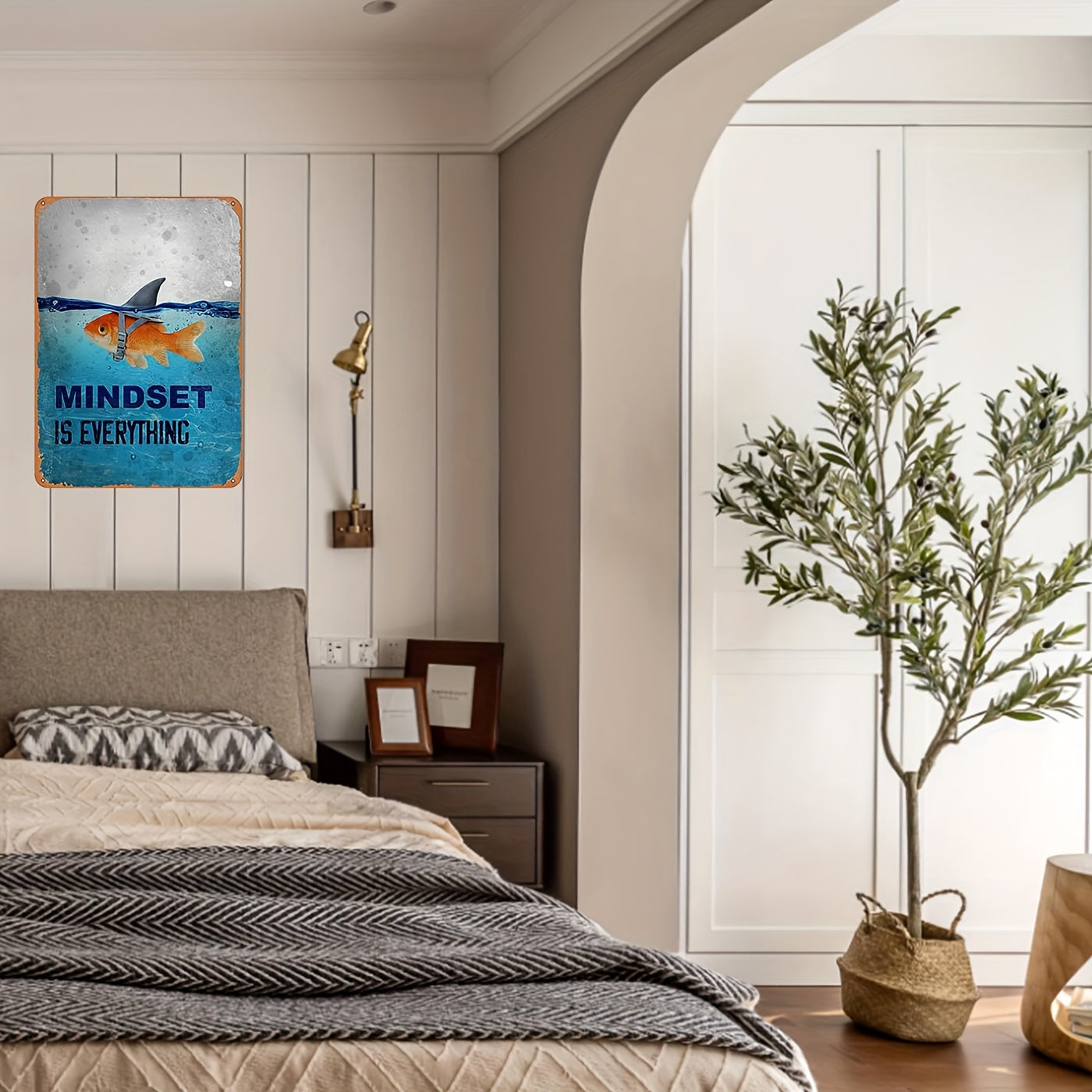 Targa metallica motivazionale – Per ispirazione in ogni ambiente