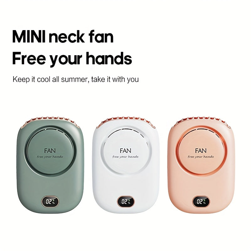 Ventilatore Mini da Collo Ricaricabile USB – Leggero con Velocità Regolabili